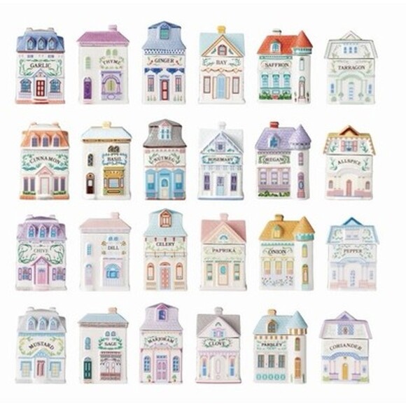 Lenox Other - Lenox Spice Village 24 Piece Jar Full Collection Complete Set NEW SHIPS FAST